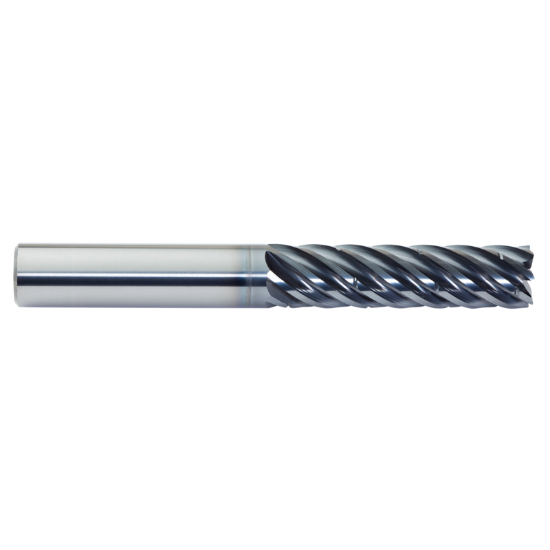 Picture of M.A. FORD 180L6254B DIA 5/8 SH 0.6250 LOC 2.2500 OAL 5.00 End Mill Carbide AlTiN Single End Corner Radius 0.0300 0.76MM TuffCut® XR7