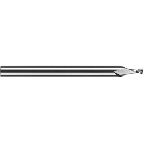 Picture of ROBBJACK SS-2-039-A DIA 0.039 SH 0.1250 LOC 0.0585 OAL 1.50 End Mill Standard Flute Standard Helix Carbide AlTiN Single End Square Sharp