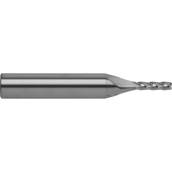 Picture of ROBBJACK T12-405-15-C DIA 15/32 SH 0.50 LOC 1.00 OAL 3.00 End Mill Standard Flute Standard Helix Carbide TiCN Single End Square Sharp