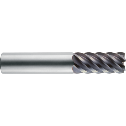 Picture of ROBBJACK XF-802-32-090-FL DIA 1 SH 1.00 LOC 2.00 OAL 5.00 End Mill Standard Flute High Helix Carbide Uncoated Single End Corner Radius 0.0900 2.29MM