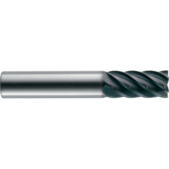 Picture of ROBBJACK ST-646-32-T DIA 1 SH 1.00 LOC 2.50 OAL 5.00 End Mill Standard Flute Standard Helix Carbide TiN Single End Corner Radius 0.0120 0.30MM