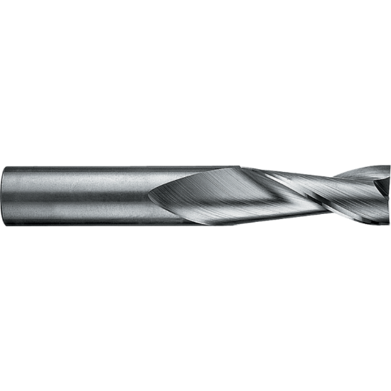 Picture of ROBBJACK TS-201-08-T DIA 1/4 SH 0.2500 LOC 0.50 OAL 2.00 End Mill Standard Flute Standard Helix Carbide TiN Single End Square Sharp