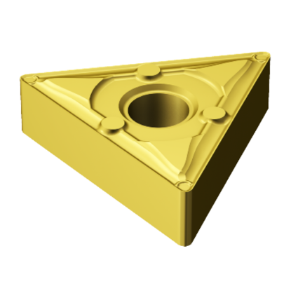 Picture of SANDVIK TNMX 331-WF 1525 Turning Insert Triangle TiAIN + TiN Cermet 0.016 Corner Radius