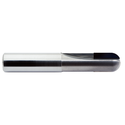 Picture of M.A. FORD DE1BM0400 DIA 4MM SH 0.1575 LOC 0.2362 OAL 1.9685 End Mill Standard Flute Standard Helix PCD Uncoated Single End Ball Nose