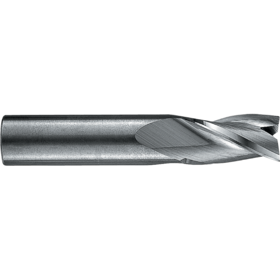 Picture of ROBBJACK TS-301-12-A DIA 3/8 SH 0.3750 LOC 0.6250 OAL 2.50 End Mill Standard Flute Standard Helix Carbide AlTiN Single End Square Sharp