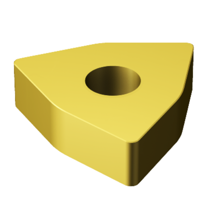 Picture of SANDVIK WNGA431S0625WH 6050 Turning Insert Trigon TiN Ceramic 0.016 Corner Radius