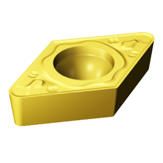 Picture of SANDVIK DCMT 3(2.5)3-MR 2035 Turning Insert 55.0° TiAIN + TiN Carbide 0.047 Corner Radius