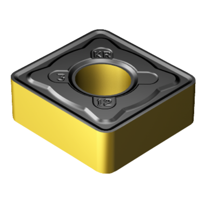 Picture of SANDVIK SNMG 432-KR 3210 Turning Insert Square TiCN + Al2O3 + TiN Carbide 0.031 Corner Radius
