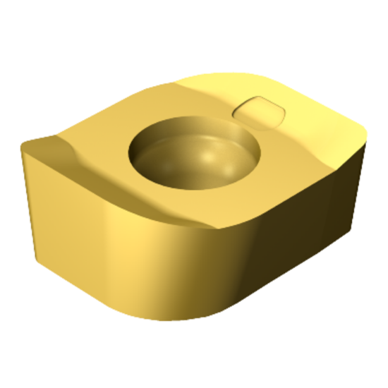 Picture of SANDVIK L331.1A-04 35 15H-WL 1025 CoroMill® 331, Carbide Insert for Slotting, TiCN + TiN Coating Insert