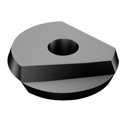 Picture of SANDVIK RA216F-25 60 E-L P20A CoroMill 216F, Ball Nose finishing endMill Insert; Profile Milling