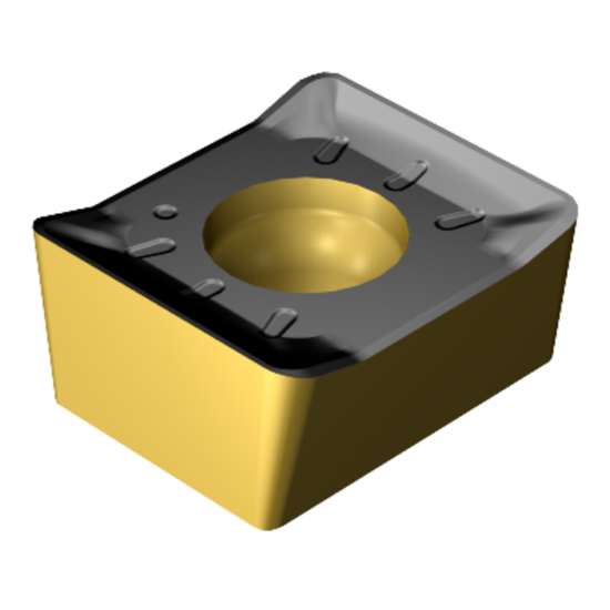 Picture of SANDVIK N331.1A-05 45 08E-KL 3220 CoroMill® 331, Carbide Insert for Slotting, TiCN + Al2O3 + TiN Coating Insert