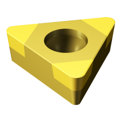 Picture of SANDVIK TPGW221S0320F 7015 Turning Insert Triangle TiN CBN 0.016 Corner Radius