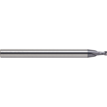 Picture of ROBBJACK MTM-201-08 DIA 8MM SH 0.3150 LOC 0.3150 OAL 3.1496 End Mill Standard Flute Standard Helix Carbide Uncoated Single End Corner Radius