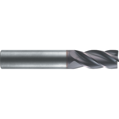 Picture of ROBBJACK NS-402-08 DIA 1/4 SH 0.2500 LOC 0.7500 OAL 2.50 End Mill Standard Flute Variable Helix Carbide Uncoated Single End Square With Chamfer