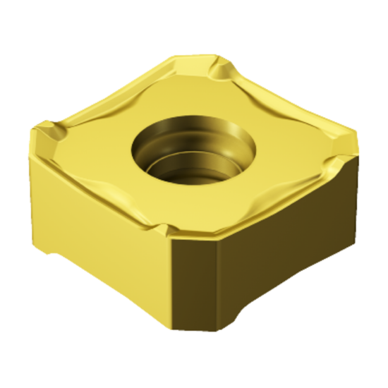 Picture of SANDVIK 345R-1305M-KM K20W CoroMill 345 Insert; 45 degree face Milling
