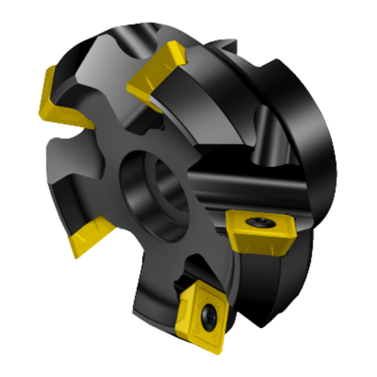Picture of SANDVIK R245-125Q40-12M, CoroMill 245 Face Milling Cutter, 125mm Cutting Diameter 45.0°, Face Mill