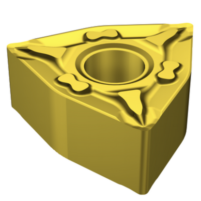 Picture of SANDVIK WNMG 432-MF 1025 Turning Insert Trigon TiAIN + TiN Carbide 0.031 Corner Radius