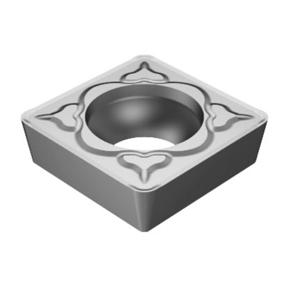 Picture of SANDVIK SCMT 432-KM H13A Turning Insert Square Carbide 0.031 Corner Radius