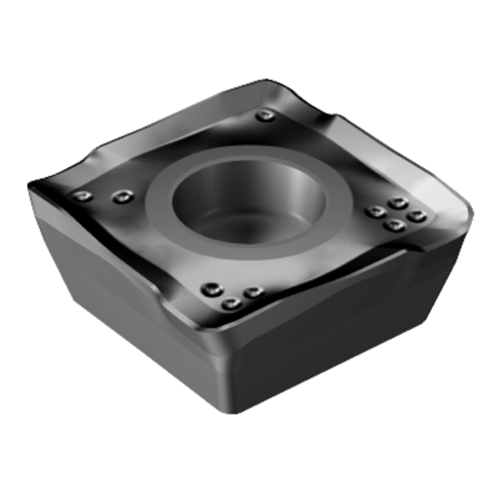 Picture of SANDVIK 490R-08T308M-MM 1040 CoroMill 490 Insert; 90 degree shoulder Milling