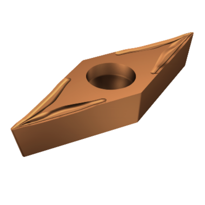 Picture of SANDVIK VBGT 3303-UM 1115 Turning Insert 35.0° TiAlN Carbide 0.004 Corner Radius