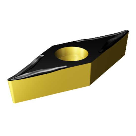 Picture of SANDVIK VBMT 332-UM 1515 Turning Insert 35.0° TiCN + Al2O3 + TiN Carbide 0.031 Corner Radius