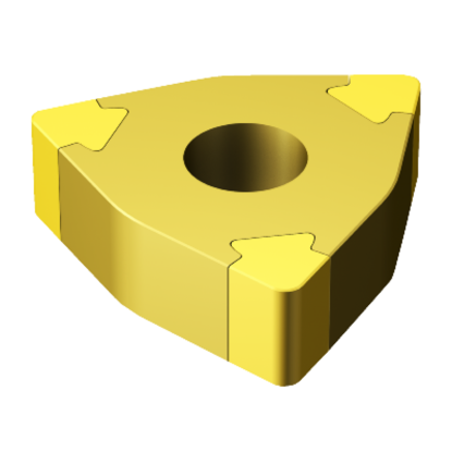 Picture of SANDVIK WNGA431S0330A 7015 Turning Insert Trigon TiN CBN 0.016 Corner Radius