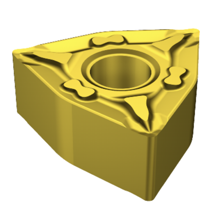 Picture of SANDVIK WNMG 431-MF 2015 Turning Insert Trigon TiCN + Al2O3 + TiN Carbide 0.016 Corner Radius