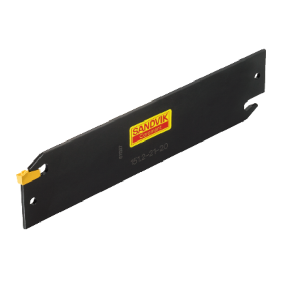 Picture of SANDVIK 151.2-40-40-8, T-Max Q-Cut Parting Blade for Manchester Holder, 1.50" Cutting Depth