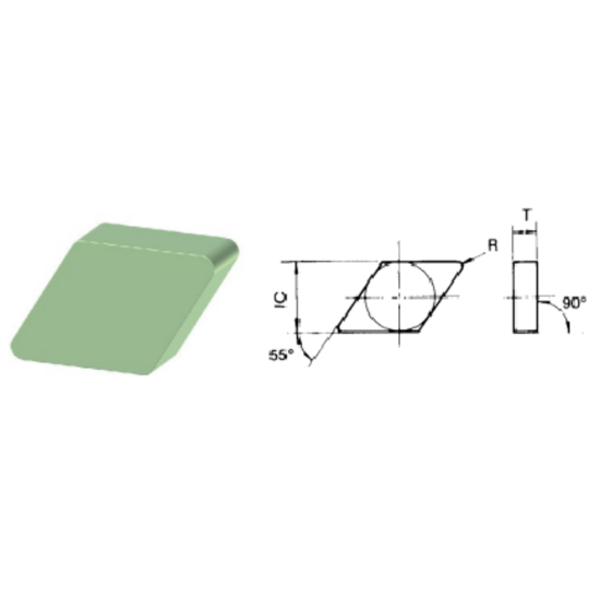 Picture of ROMAY DNGN 433 CC-513 Turning Insert 55.0° Silicon Nitride 0.047 Corner Radius