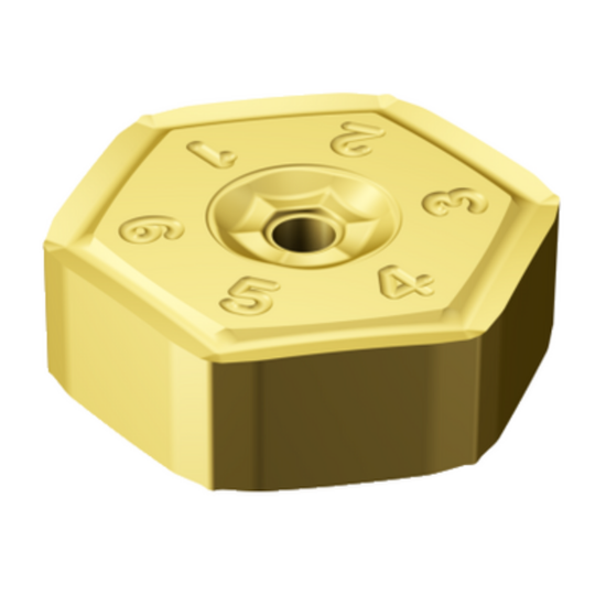 Picture of SANDVIK HNEF 09 05 04-KL K20M CoroMill S-60 double sided hexagonal Insert; 60° for cast iron with double sided hexagonal Inserts