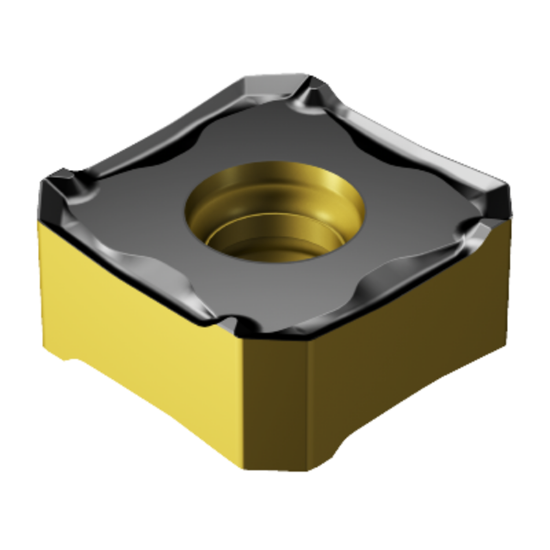 Picture of SANDVIK 345R-1305M-PL 4340 CoroMill 345 Insert; 45 degree face Milling