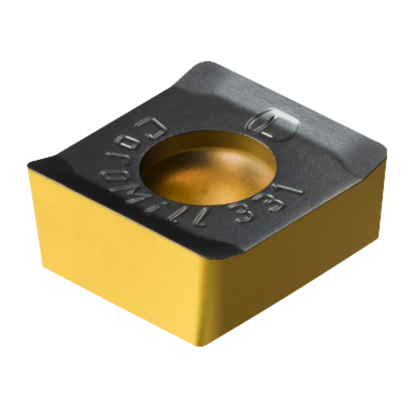Picture of SANDVIK N331.1A-14 50 08H-PL 4330, CoroMill 331 Carbide Insert for Slotting, CVD Ti(C,N)+Al2O3+TiN Coating Insert