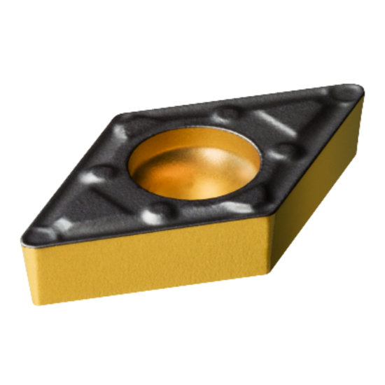 Picture of SANDVIK DCMX 2(1.5)1-WF 4415 Turning Insert 55.0° TiCN + Al2O3 + TiN Carbide 0.016 Corner Radius