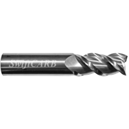 Picture of SWIFTCARB AC06253FK009RC00 DIA 5/8 SH 0.6250 LOC 2.00 OAL 4.00 End Mill Standard Flute Variable Helix Carbide Uncoated Single End Corner Radius 0.0600 1.52MM