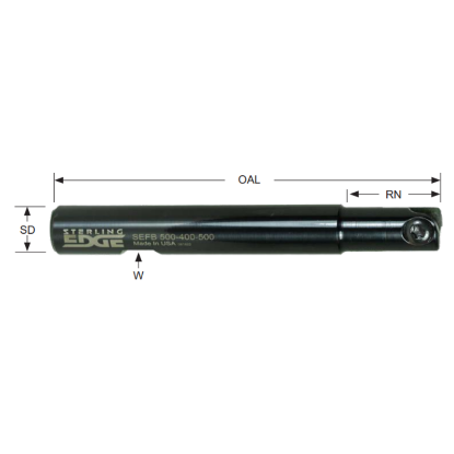 Picture of STERLING Edge SEFB 100-1000-25mm 1 Milling Cutter Back Draft