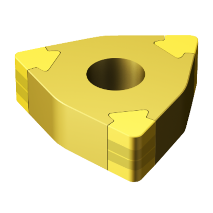 Picture of SANDVIK WNGA332T0320BWG 7525 Turning Insert Trigon TiN CBN 0.031 Corner Radius