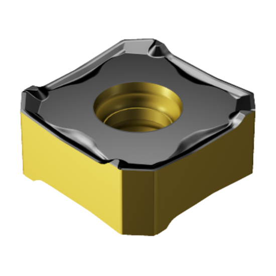 Picture of SANDVIK 345R-1305M-KH 3330 CoroMill 345 Insert; 45 degree face Milling