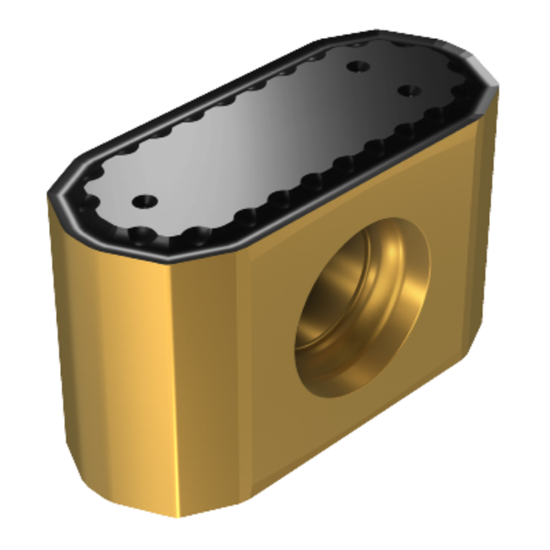 Picture of SANDVIK 425N-1707E-KLW12 3220 CoroMill® 425, Carbide Insert for Milling, TiCN + Al2O3 + TiN Coating Insert