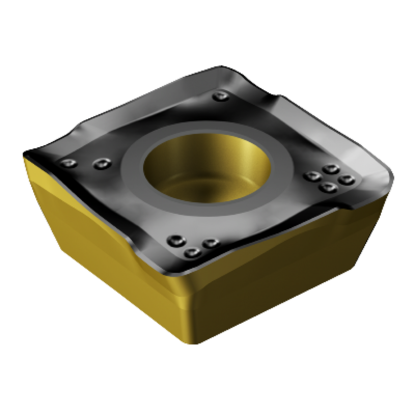 Picture of SANDVIK 490R-140416M-Powder Metal 4330 CoroMill 490 Insert; 90 degree shoulder Milling