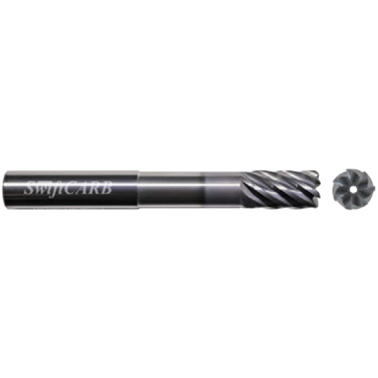 Picture of SWIFTCARB XT05007BUG69TC0M DIA 1/2 SH 0.50 LOC 0.7500 OAL 4.00 End Mill Standard Flute Variable Helix Carbide AlTiN Single End Corner Radius 0.0600 1.52MM