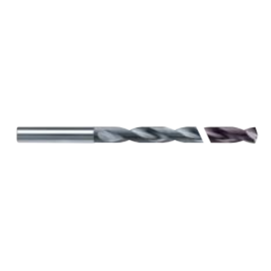 Picture of HAM TFR30-2461-0595 TA-C 15/64" 25XD Solid Carbide Deep Hole Drill , 2 Flutes, TA-C Coated, Coolant Thru