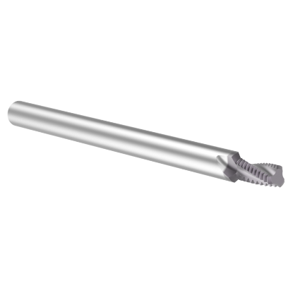 Picture of Thread MILL USA TM12544 Carbide #5 x 44.00TPI UN 0.095 Cut Dia Cylindrical 0.1250 2.000 OAL TIALN