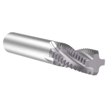 Picture of Thread MILL USA TM24300 Carbide M24 x 3.00MM Metric 0.620 Cut Dia Cylindrical 0.6250 4.000 OAL TIALN