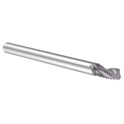 Picture of Thread MILL USA TM40070 Carbide M4 x 0.70MM Metric 0.115 Cut Dia Cylindrical 0.1250 2.000 OAL TIALN