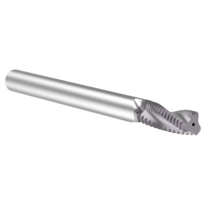 Picture of Thread MILL USA TM25028CH Carbide 1/4" x 28.00TPI UN 0.180 Cut Dia Cylindrical 0.1870 2.500 OAL TIALN