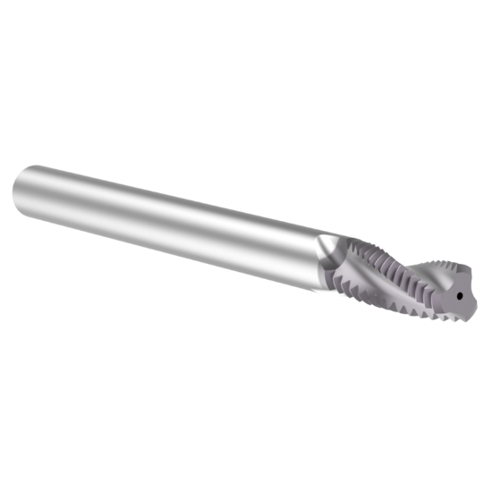 Picture of Thread MILL USA TM25028CH Carbide 1/4" x 28.00TPI UN 0.180 Cut Dia Cylindrical 0.1870 2.500 OAL TIALN
