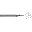 Picture of WIDIN TPRE604A-0060-10 DIA 0.06 SH 0.1875 LOC 0.4200 OAL 3.00 End Mill Taper Flute Carbide AlTiN Single End Square Sharp X-STAR