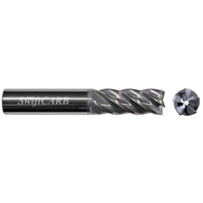 Picture of SWIFTCARB XM05005FK009RM0M DIA 1/2 SH 0.50 LOC 2.00 OAL 4.00 End Mill Standard Flute Variable Helix Carbide AlTiN Single End Corner Radius 0.1250 3.18MM