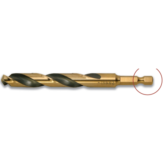 Picture of VIKING 34561 5/32 Powder Metal Drill Mechanic Length Gold Coated