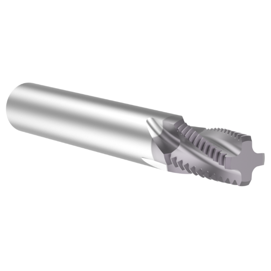 Picture of Thread MILL USA TM14BSPT Carbide 1/2" x 14.00TPI BSPT 0.470 Cut Dia Cylindrical 0.5000 3.500 OAL TIALN